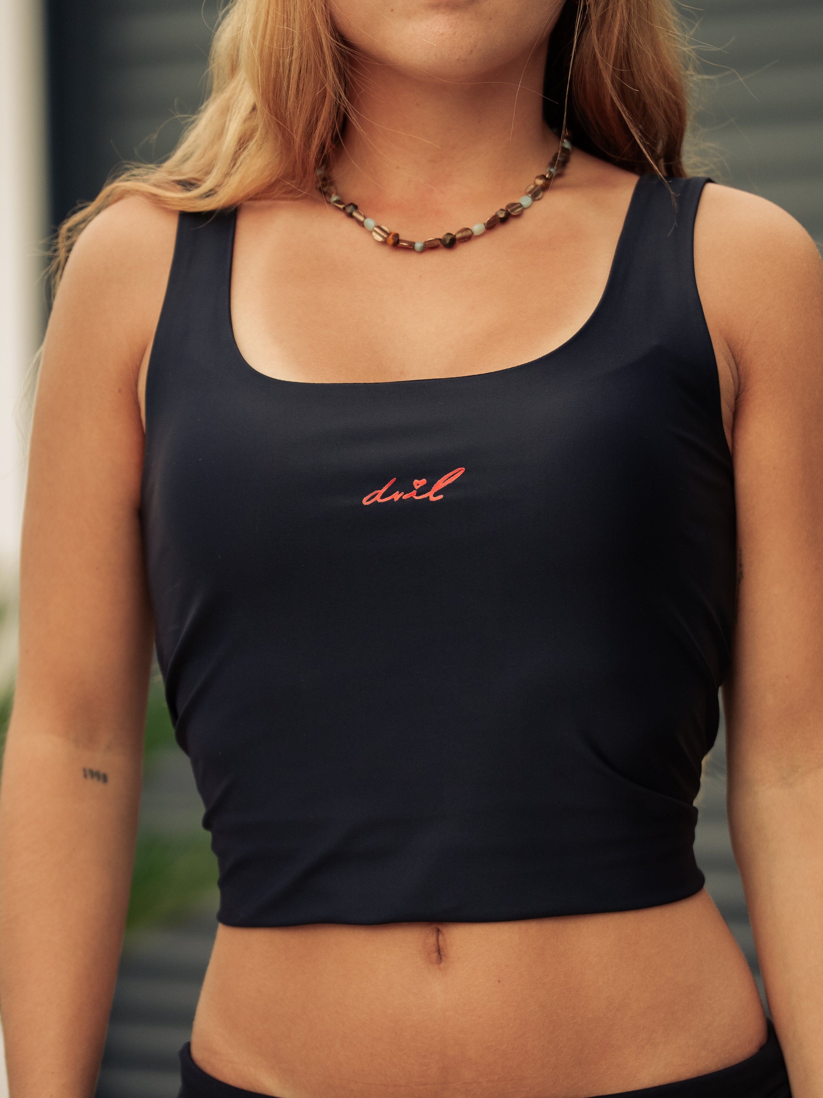 BLACK & RED DVIL TOP