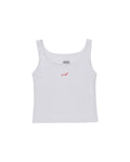 WHITE & RED DVIL TOP